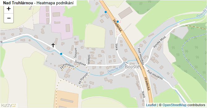 Nad Truhlárnou - mapa podnikání