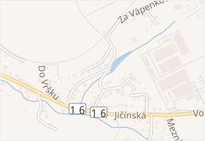 Pod Dráhou v obci Trutnov - mapa ulice