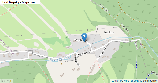 Pod Řopíky - mapa firem