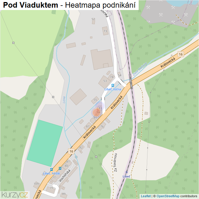 Mapa Pod Viaduktem - Firmy v ulici.