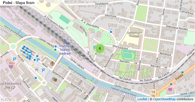 Polní - mapa firem