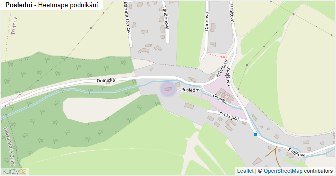 Poslední - mapa podnikání
