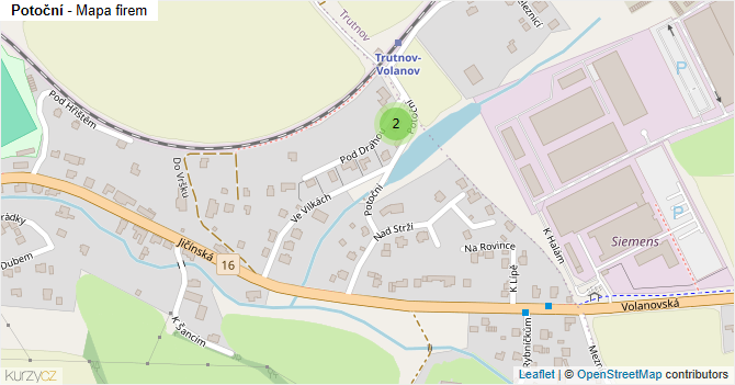 Potoční - mapa firem