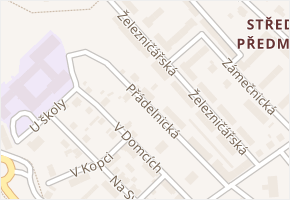Přádelnická v obci Trutnov - mapa ulice