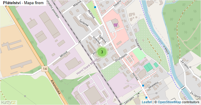 Přátelství - mapa firem