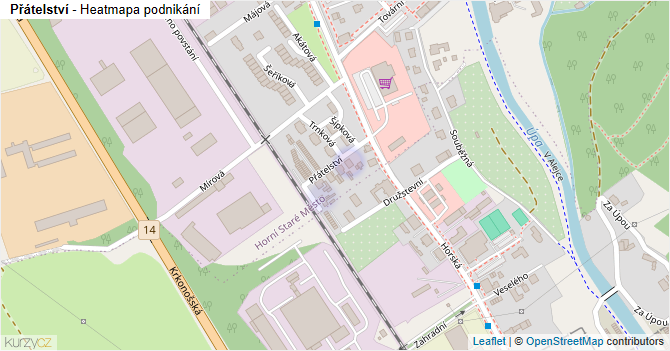 Přátelství - mapa podnikání