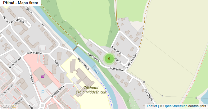 Přímá - mapa firem