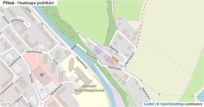 Přímá - mapa podnikání
