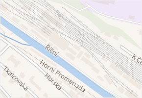 Říční v obci Trutnov - mapa ulice