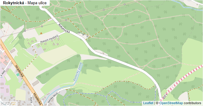 Rokytnická - mapa ulice