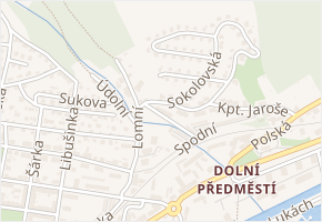Slunečná v obci Trutnov - mapa ulice