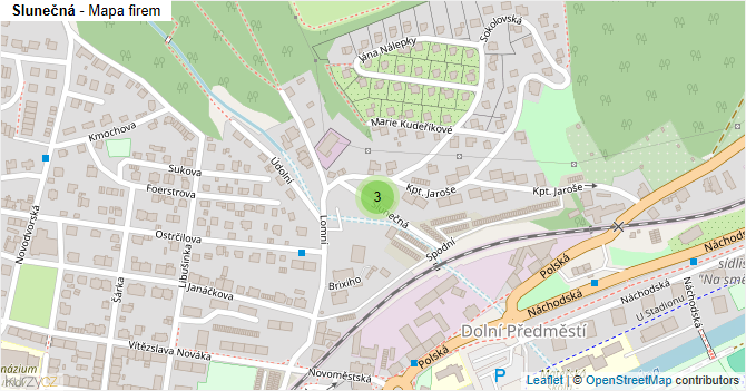 Slunečná - mapa firem