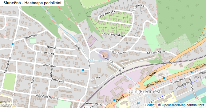 Slunečná - mapa podnikání