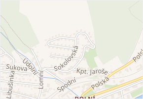 Sokolovská v obci Trutnov - mapa ulice