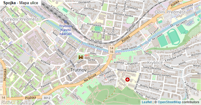 Spojka - mapa ulice