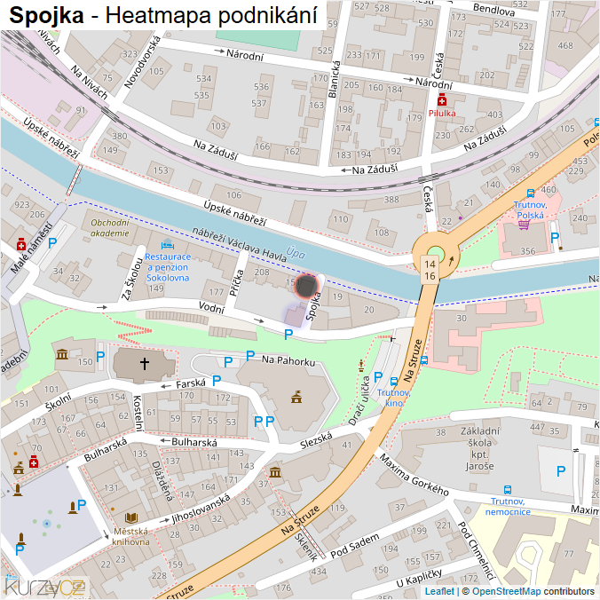 Mapa Spojka - Firmy v ulici.