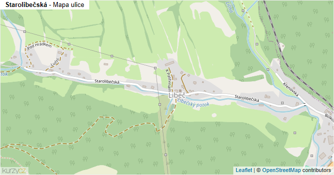 Starolibečská - mapa ulice