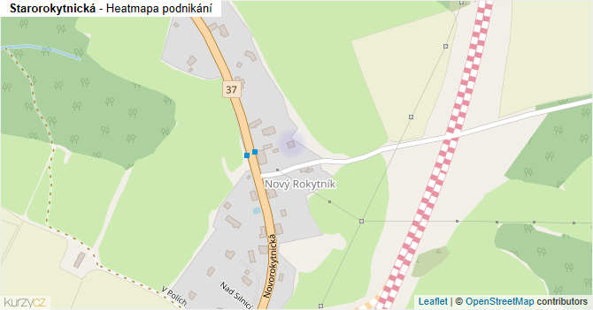 Starorokytnická - mapa podnikání