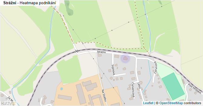 Strážní - mapa podnikání