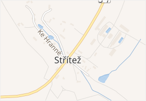Střítežská v obci Trutnov - mapa ulice