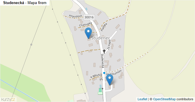 Studenecká - mapa firem