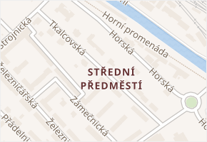 Tkalcovská v obci Trutnov - mapa ulice