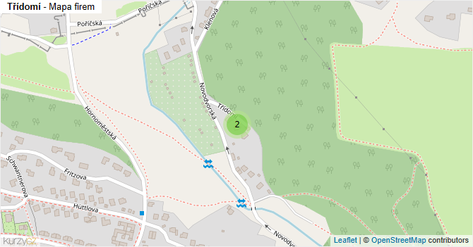 Třídomí - mapa firem