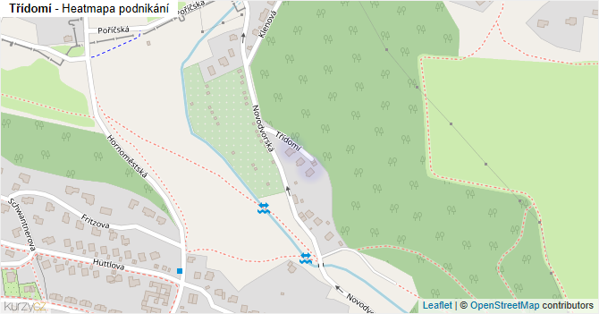 Třídomí - mapa podnikání