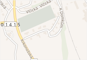 U Hřbitova v obci Trutnov - mapa ulice