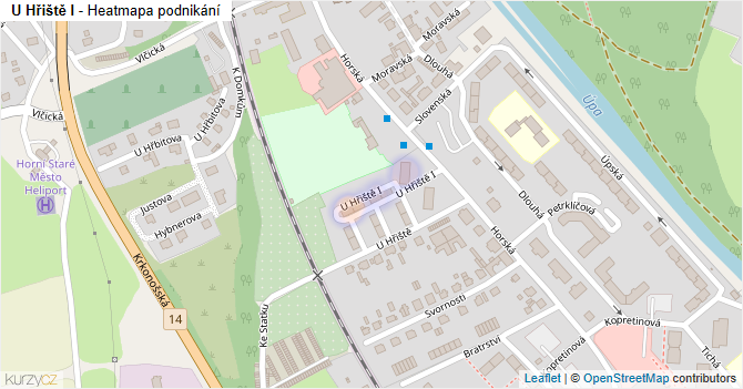 U Hřiště I - mapa podnikání