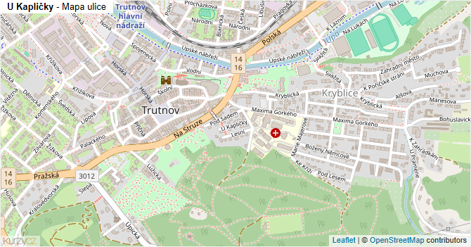 U Kapličky - mapa ulice