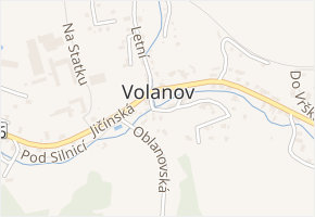 U Sokolovny v obci Trutnov - mapa ulice