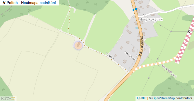V Polích - mapa podnikání