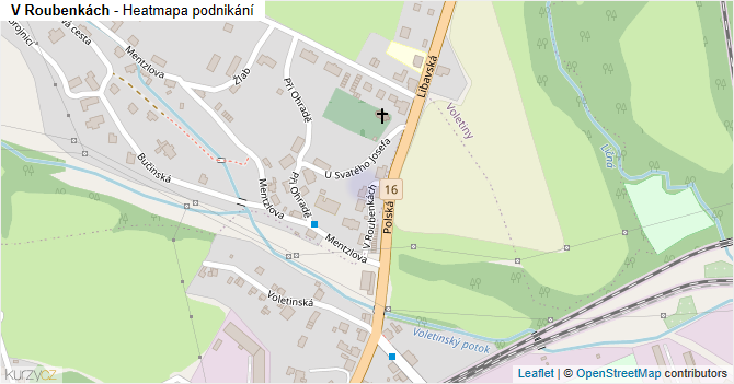 V Roubenkách - mapa podnikání