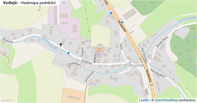 Vedlejší - mapa podnikání