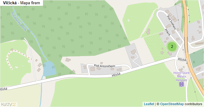 Vlčická - mapa firem