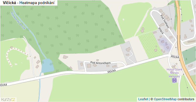 Vlčická - mapa podnikání