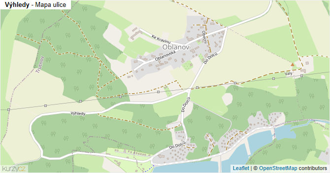 Výhledy - mapa ulice