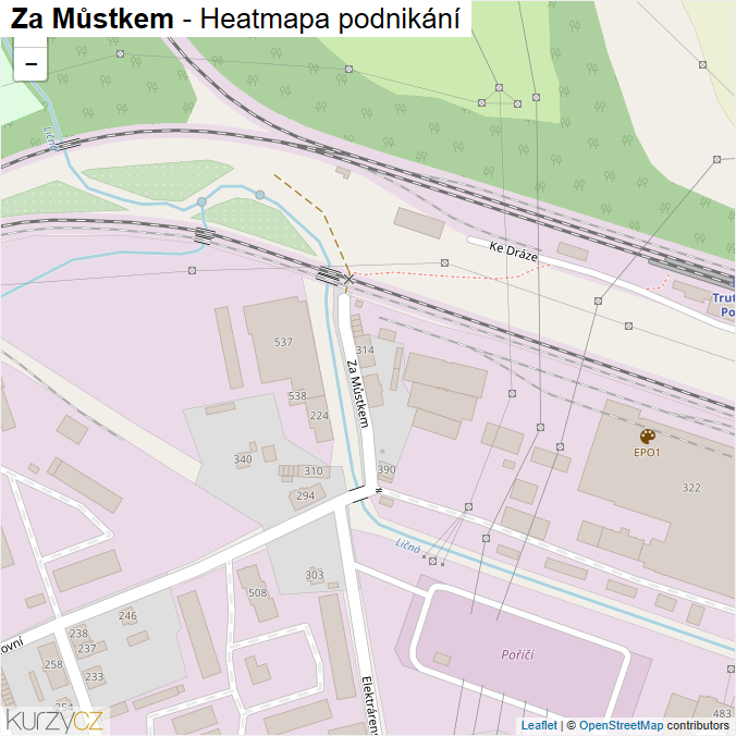 Mapa Za Můstkem - Firmy v ulici.