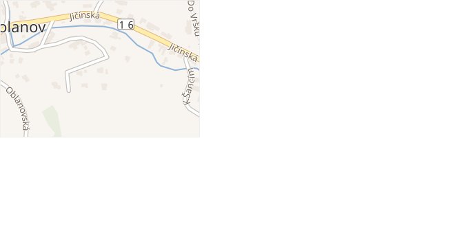 Zahrádky v obci Trutnov - mapa ulice