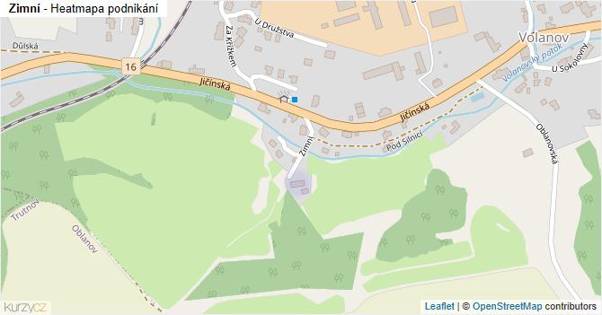 Zimní - mapa podnikání