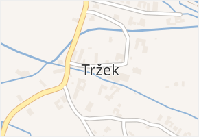Tržek v obci Tržek - mapa části obce