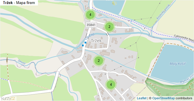 Tržek - mapa firem
