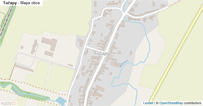 Tučapy - mapa obce