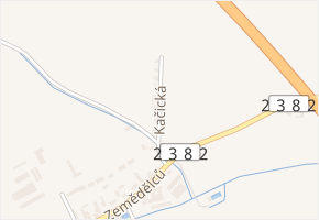 Kačická v obci Tuchlovice - mapa ulice
