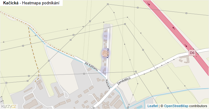 Kačická - mapa podnikání