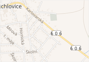 Máchova v obci Tuchlovice - mapa ulice