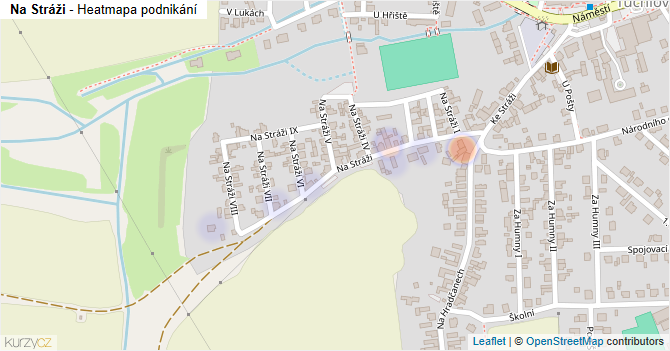 Na Stráži - mapa podnikání