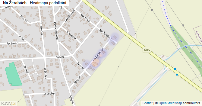 Na Žerabách - mapa podnikání