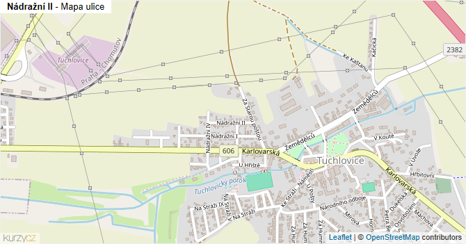 Nádražní II - mapa ulice